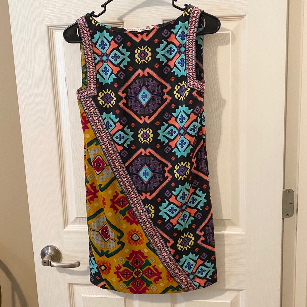 Rachel Roy Multi Color Embroidered Shift Dress - Picture 4 of 6